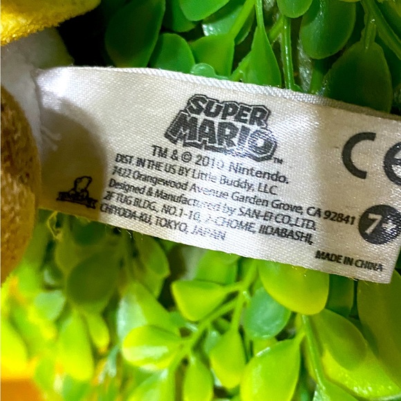 SUPER MARIO NINTENDO VTG 2010 COLlECTIBLE BLUE TOAD PLUSH LITTLE BUDDIE 7” - Picture 9 of 9